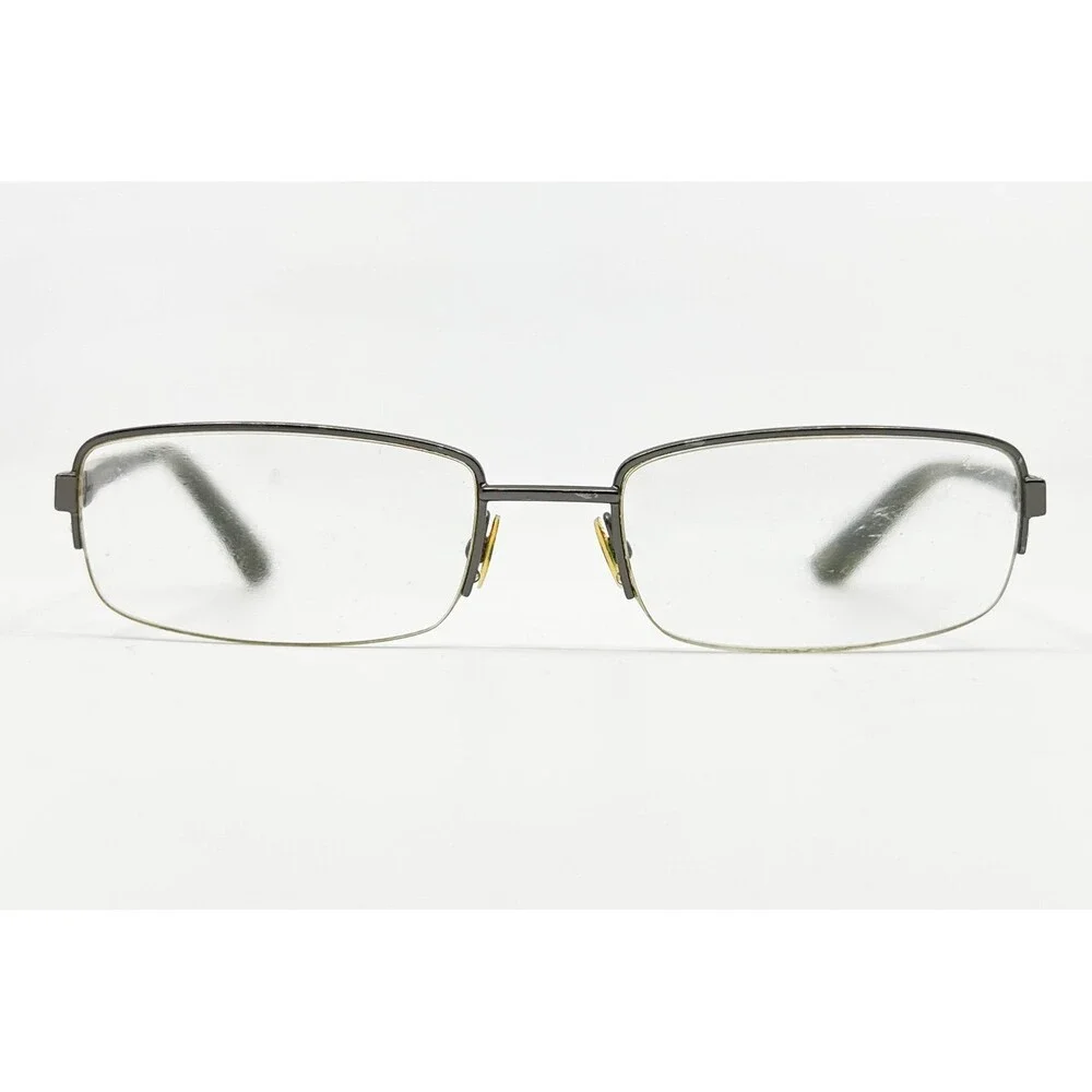 Jhane Barnes Eyeglasses Mens Gunmetal Perpetual Rectangle Frames 55-19-140